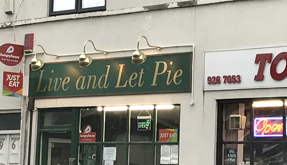 Pie shop, UK