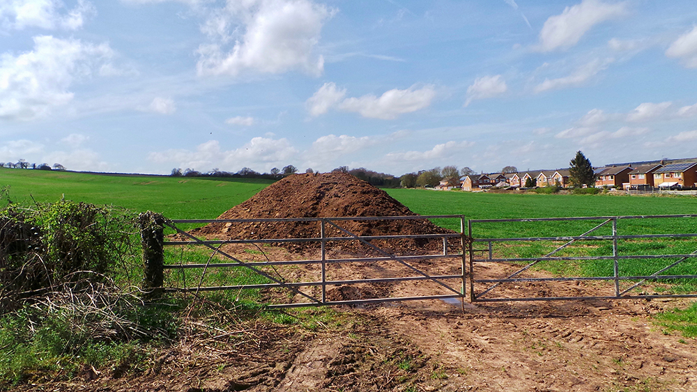 Mole hill in England