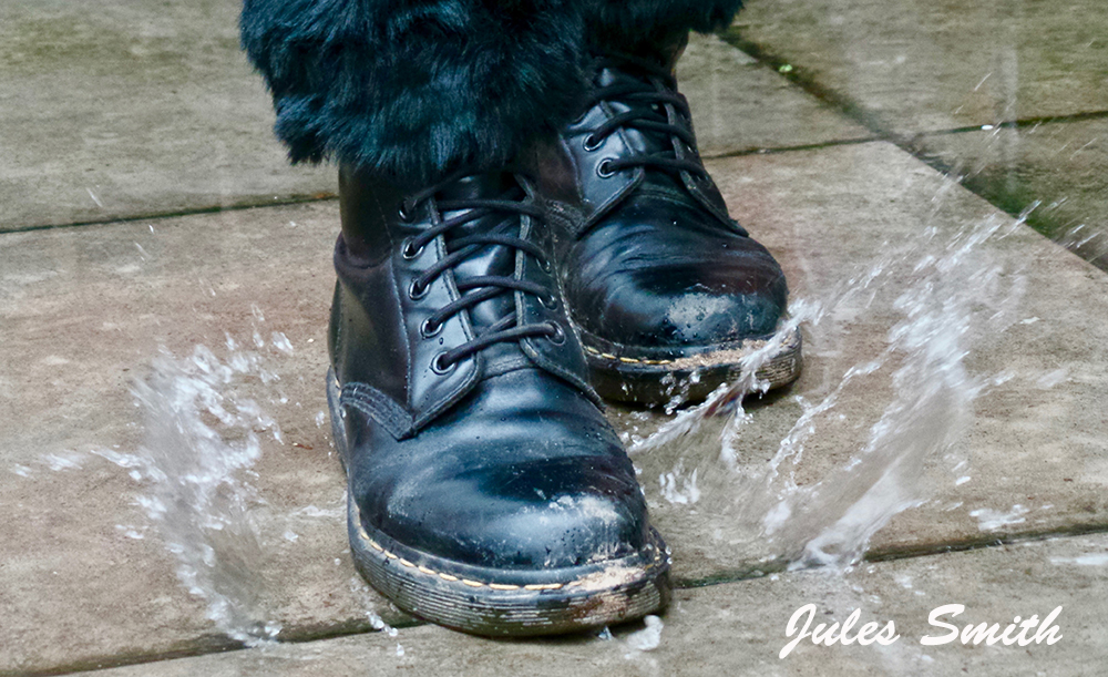 doc martens in rain