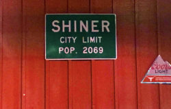 Shiner beer sign