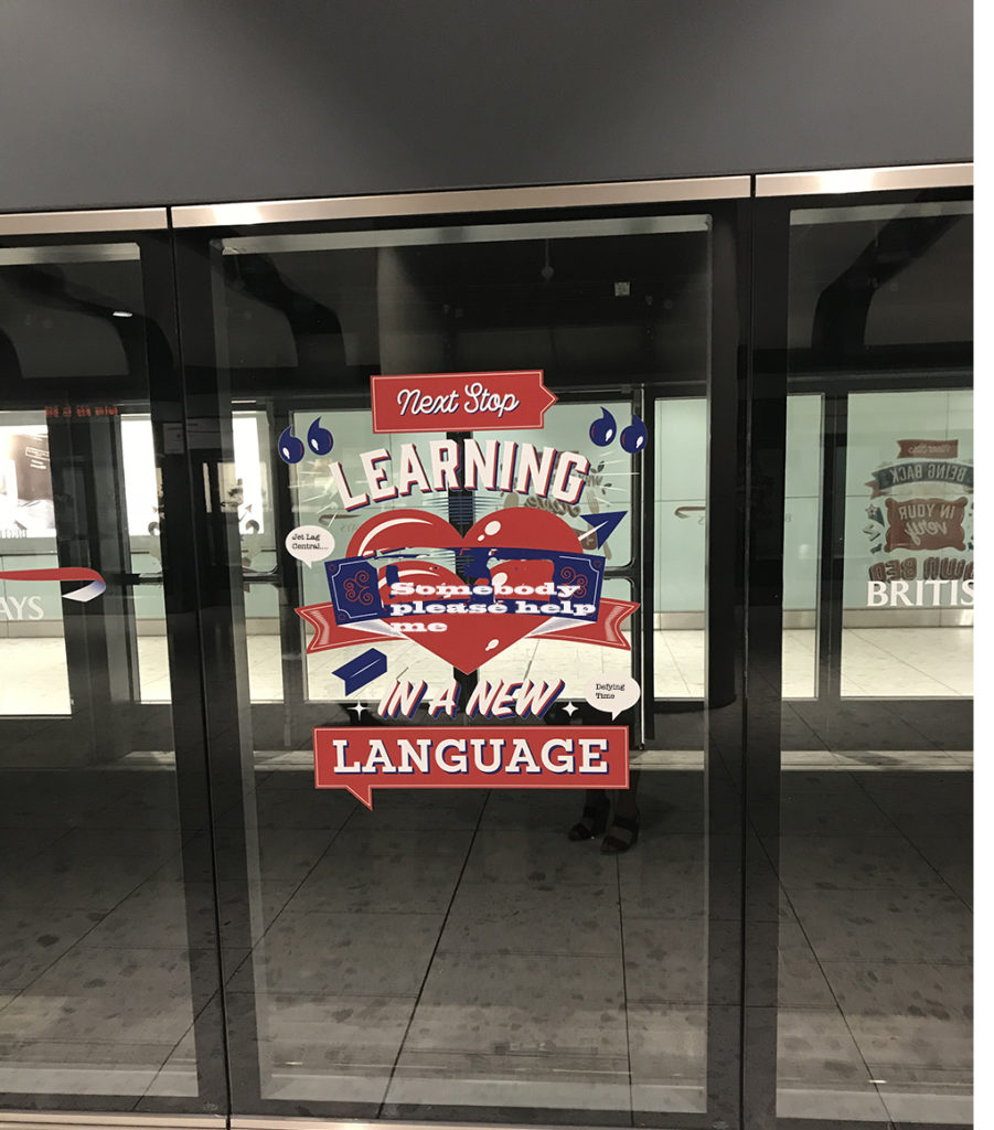 Heathrow shuttle bus advert
