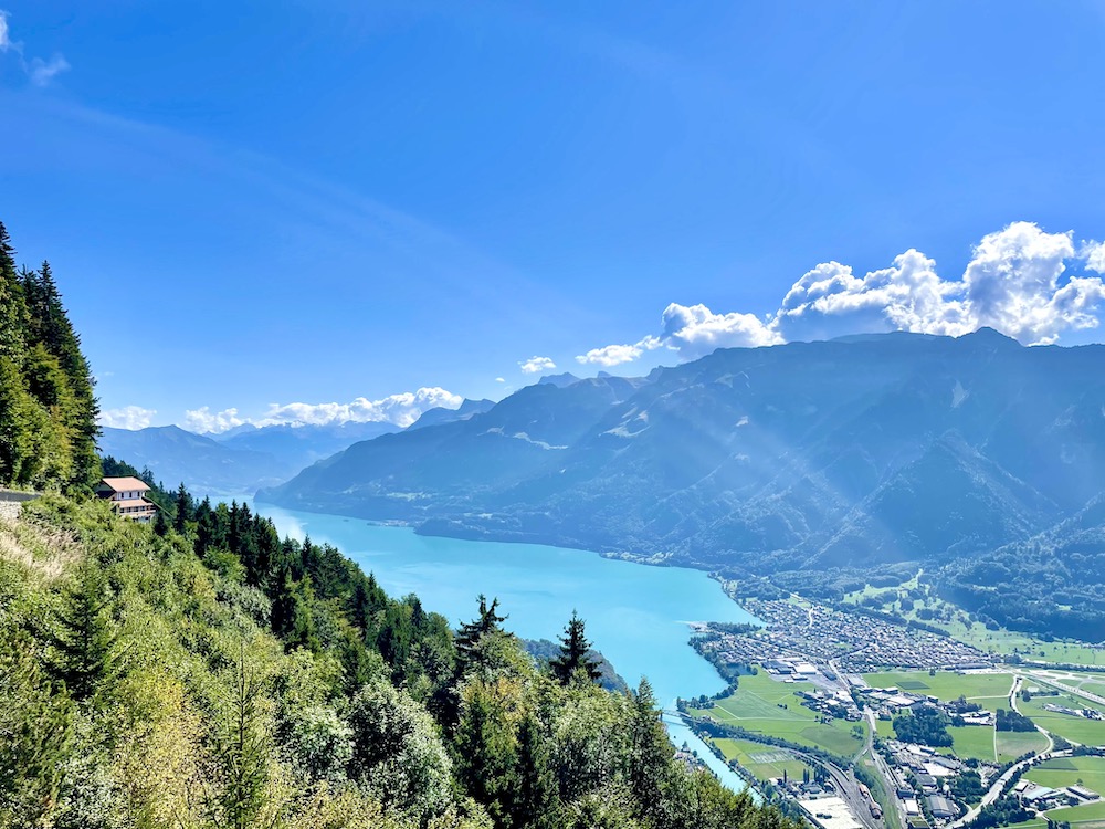 Harder Kulm view from top of the mountain, Switzerland