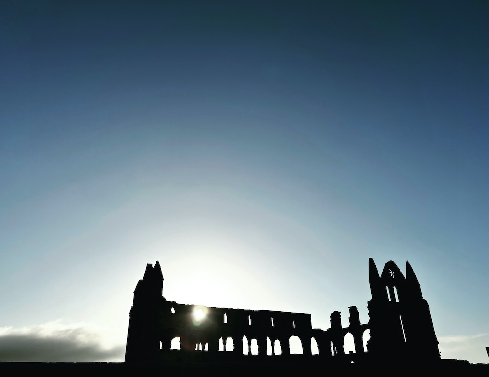 Picture of Whitby Monastery looking gothic