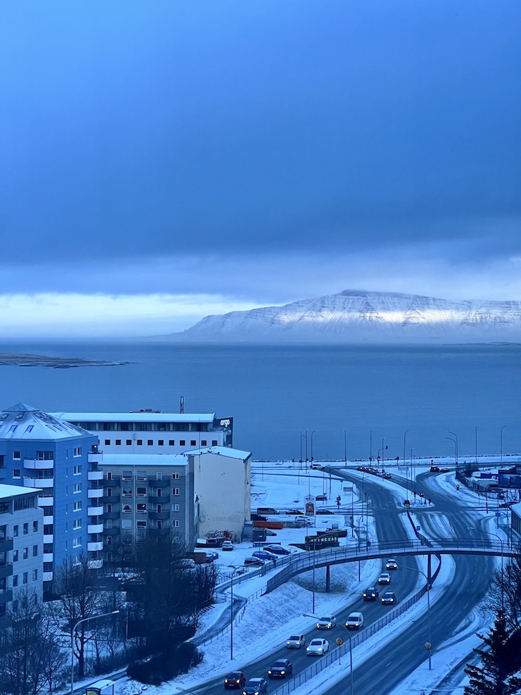 Reykjavik view from window