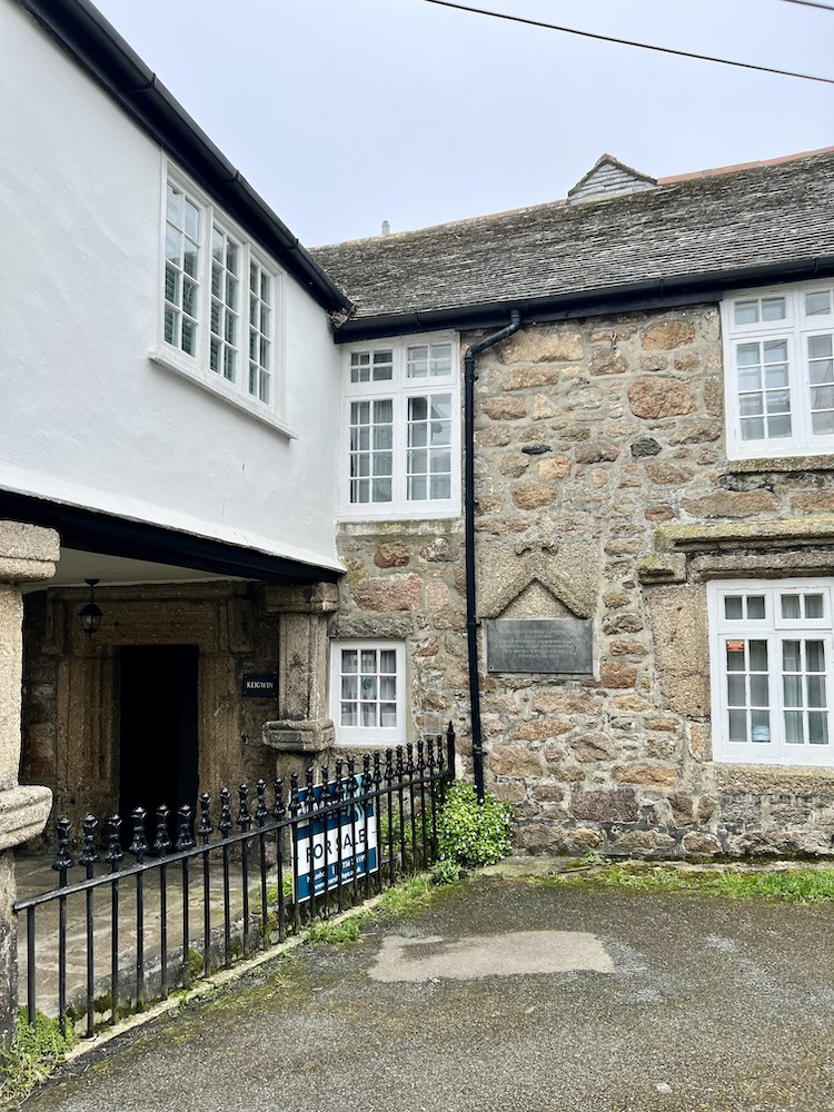 A photo of the grade ii listed Keigwin House, Mousehole, Cornwall