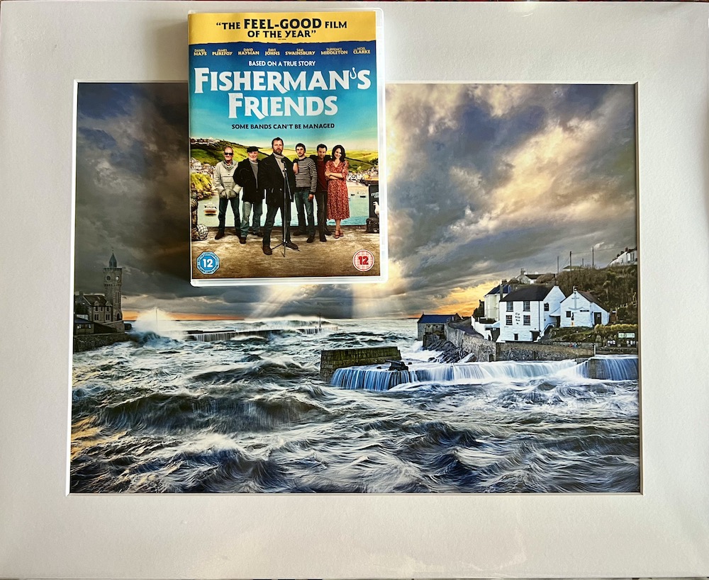 Fisherman's friends and photo of Porthleven Cornwall