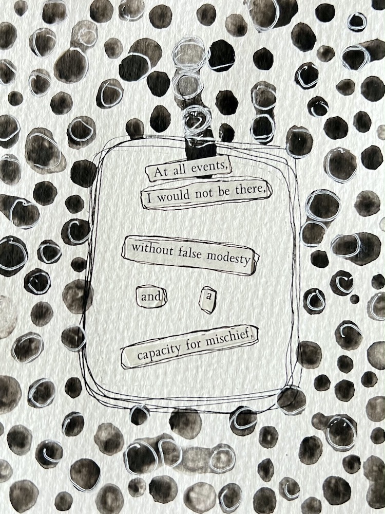 Found poetry. word quotes, contemporary art by Jules Smith